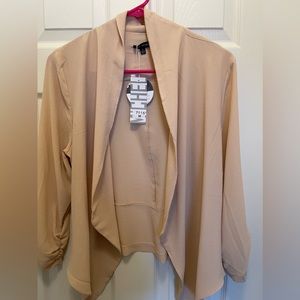 Cream blazer. Size medium. Brand new with tags